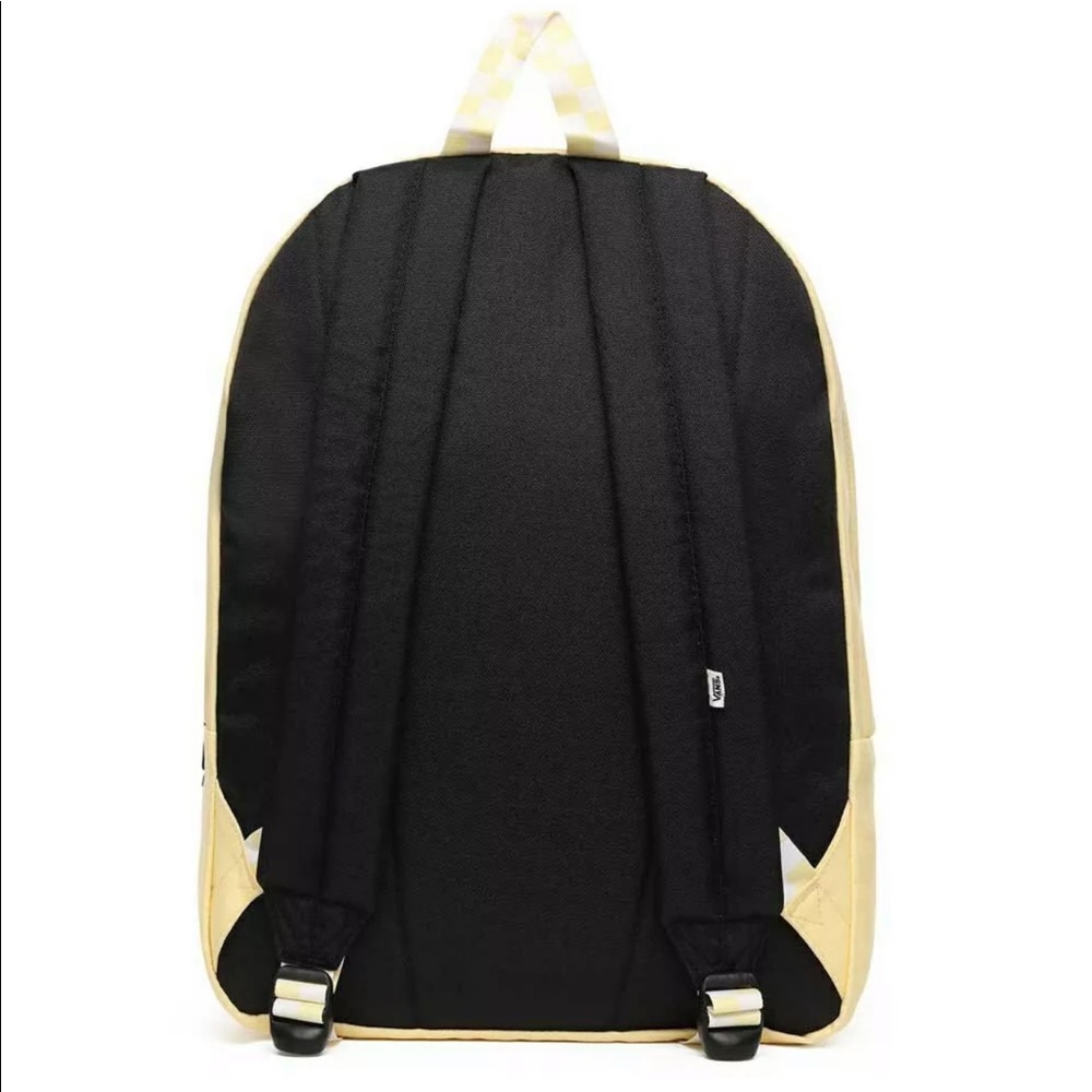 VANS Realm Women’s Backpack Yellow Logo - Picture 4 of 7